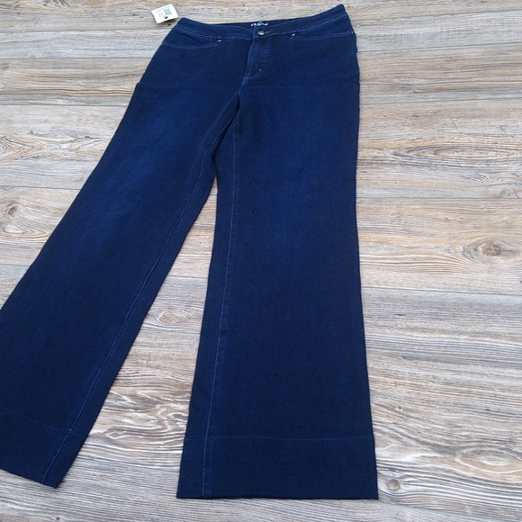 Denim 6 Dark Wash Blue Jean Denim Trouser Dress Pants - Picture 1 of 14